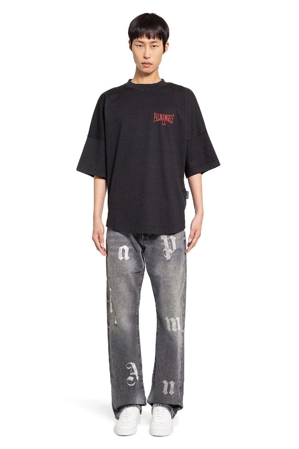 Antonioli PALM ANGELS MAN BLACK T-SHIRTS & TANK TOPS