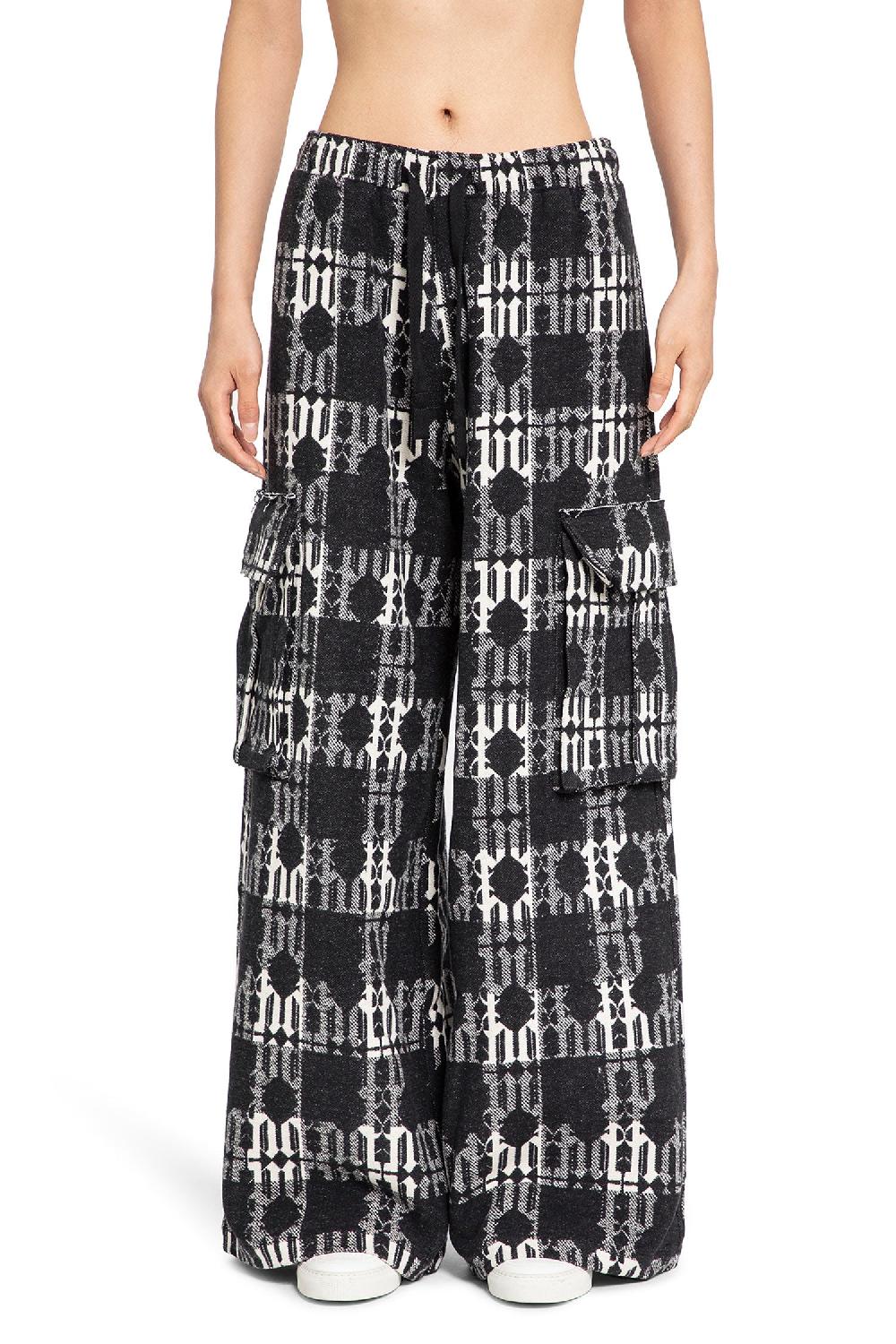 Antonioli PALM ANGELS MAN BLACK&WHITE TROUSERS
