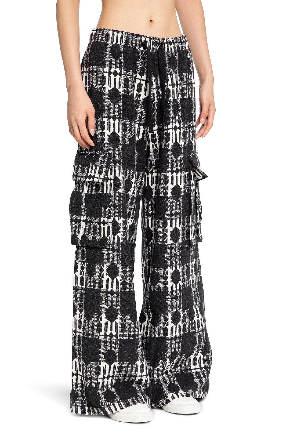 Antonioli PALM ANGELS MAN BLACK&WHITE TROUSERS