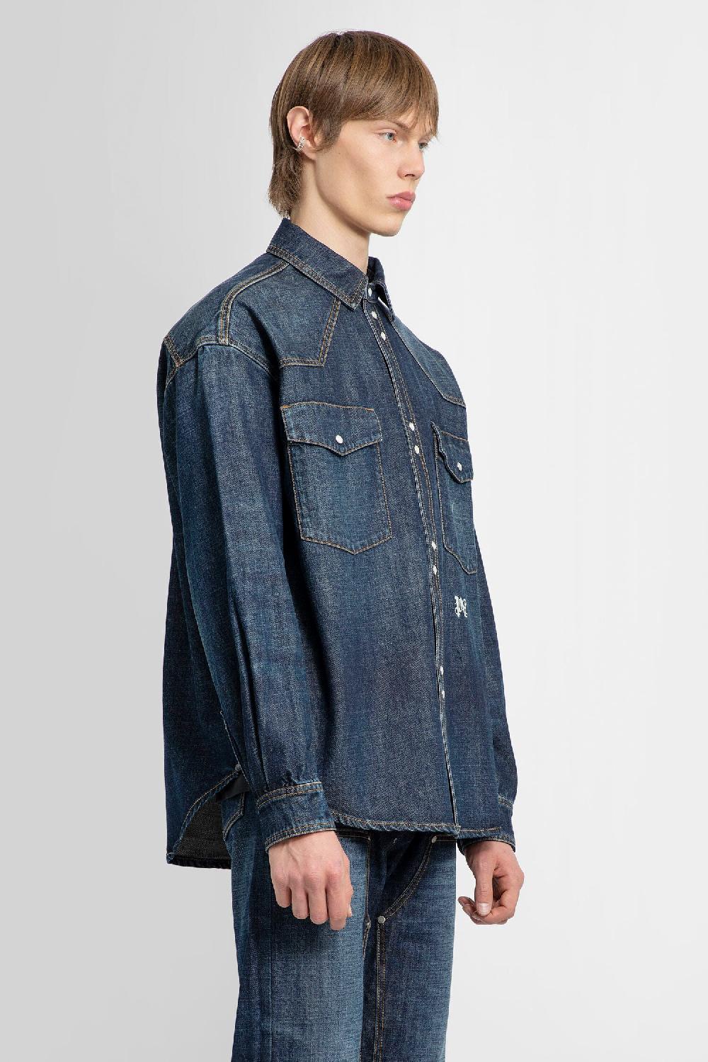 Antonioli PALM ANGELS MAN BLUE SHIRTS