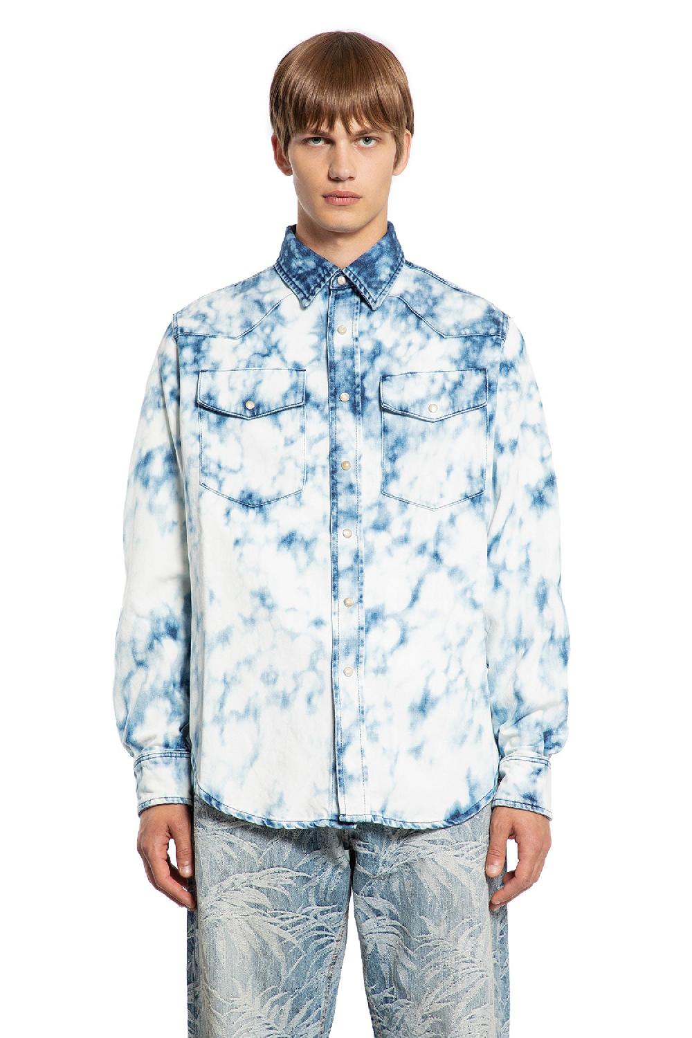 Antonioli PALM ANGELS MAN BLUE SHIRTS