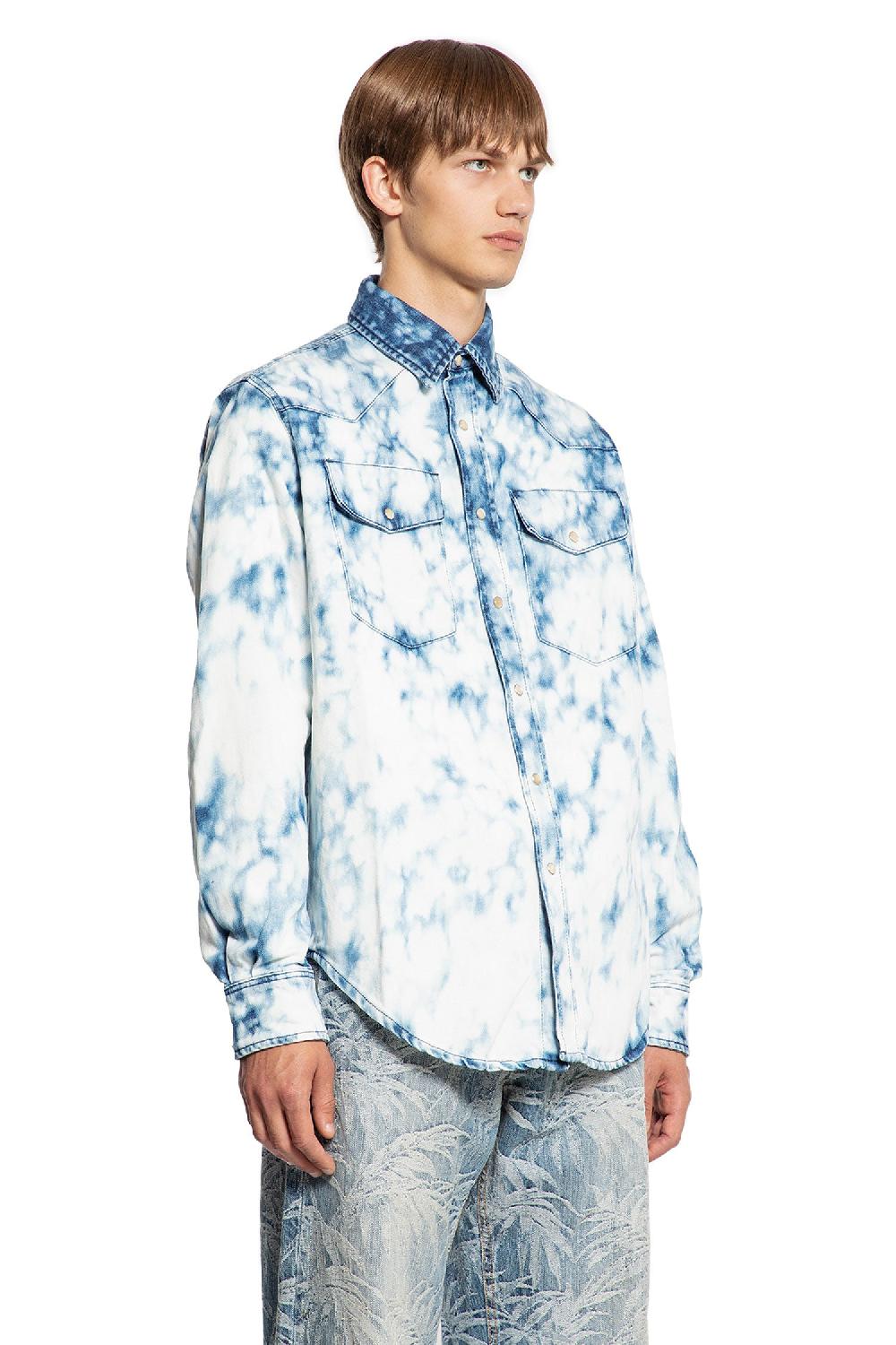 Antonioli PALM ANGELS MAN BLUE SHIRTS