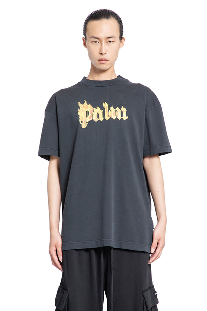 Antonioli PALM ANGELS MAN GREY T-SHIRTS & TANK TOPS