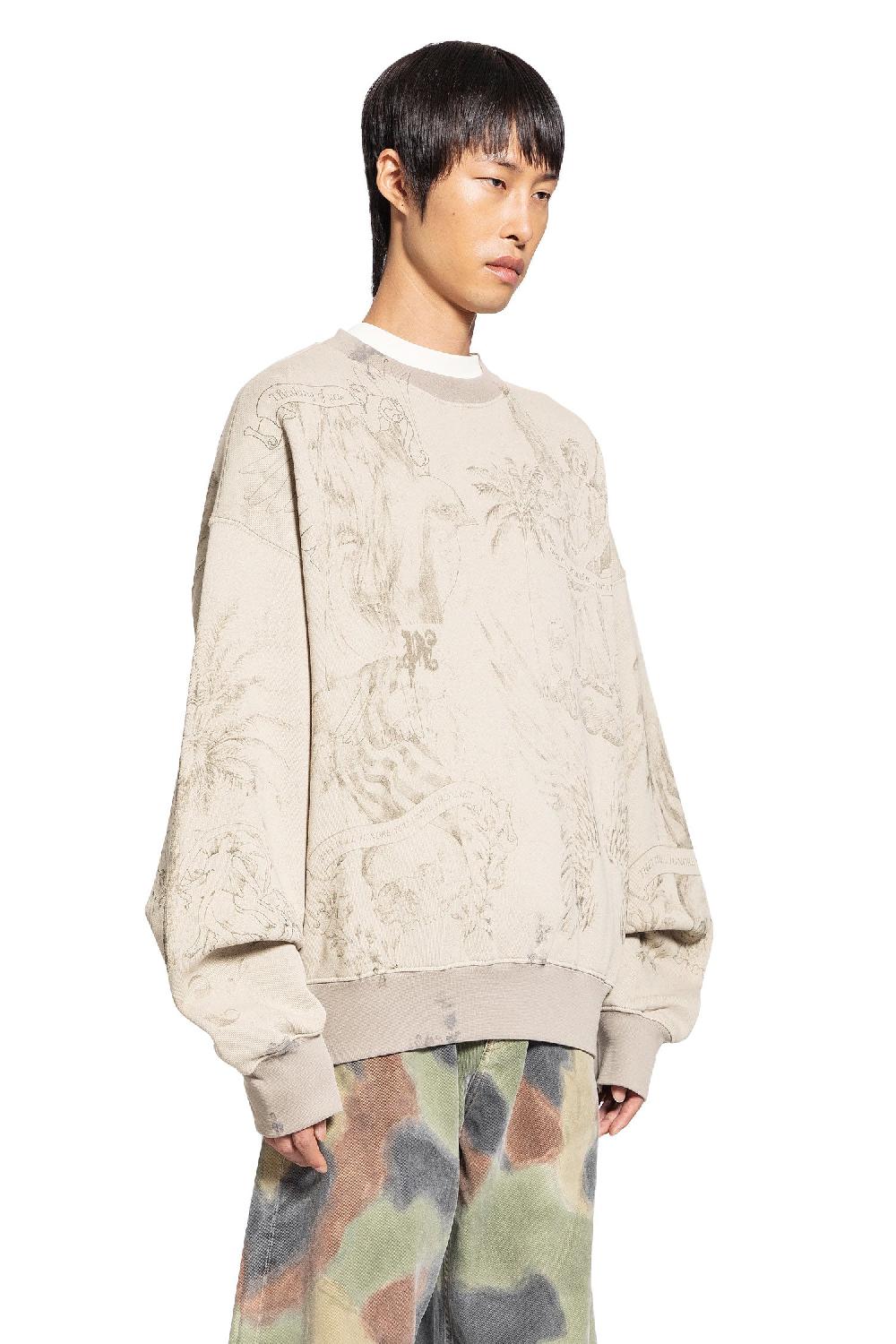 Antonioli PALM ANGELS MAN OFF-WHITE SWEATSHIRTS