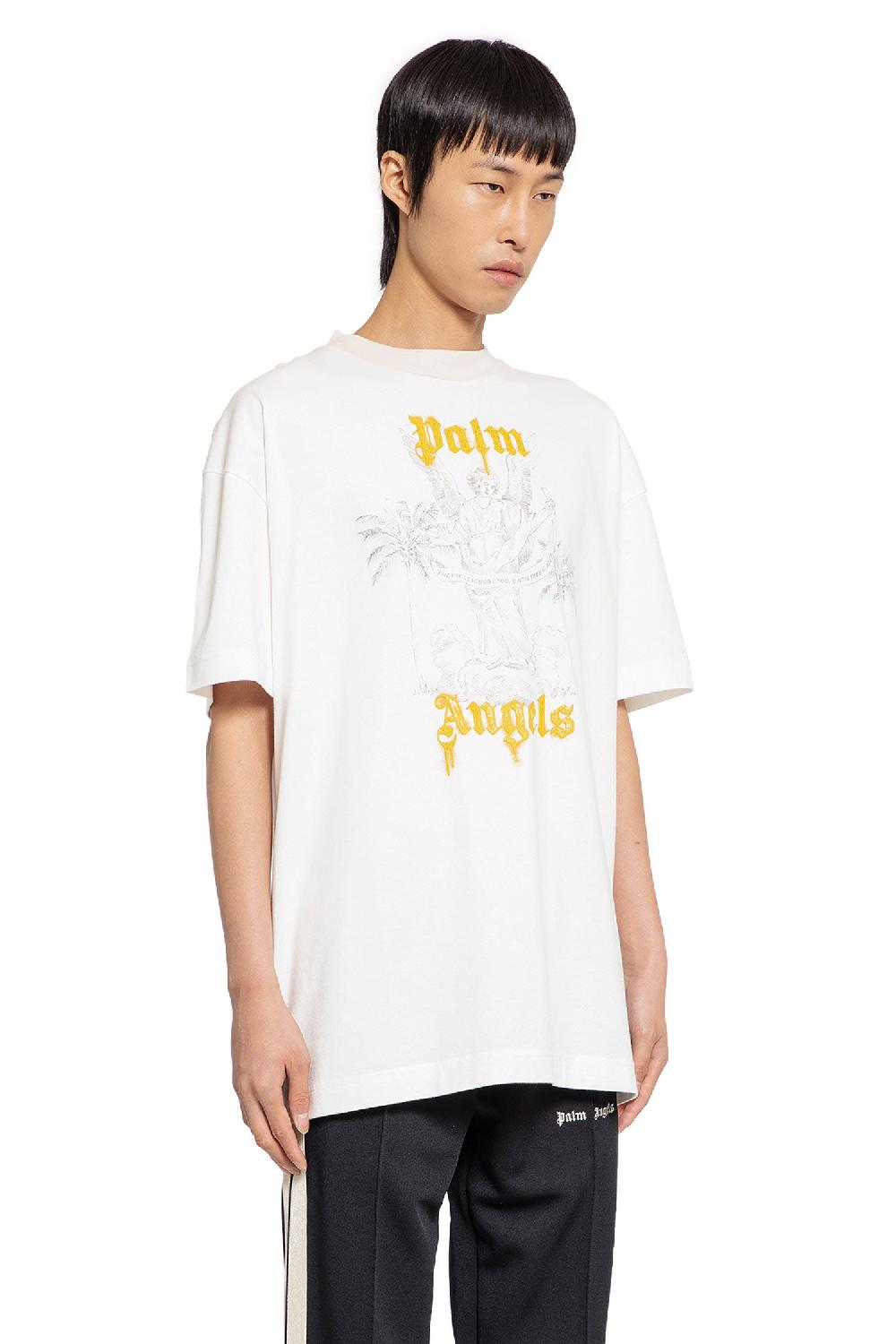 Antonioli PALM ANGELS MAN WHITE T-SHIRTS & TANK TOPS