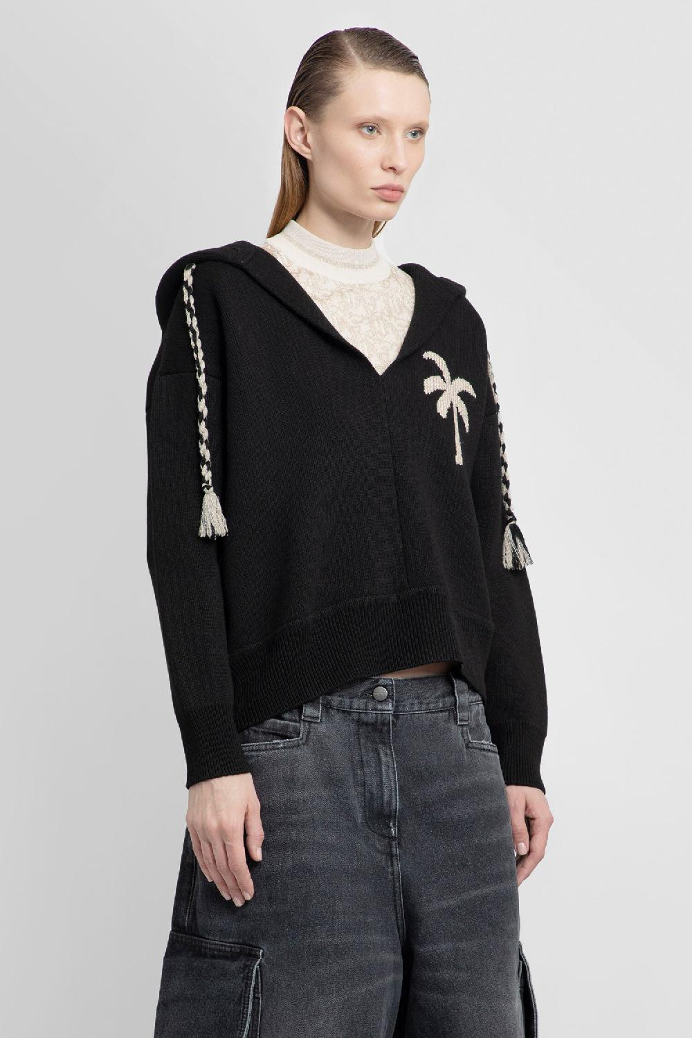 Antonioli PALM ANGELS WOMAN BLACK KNITWEAR