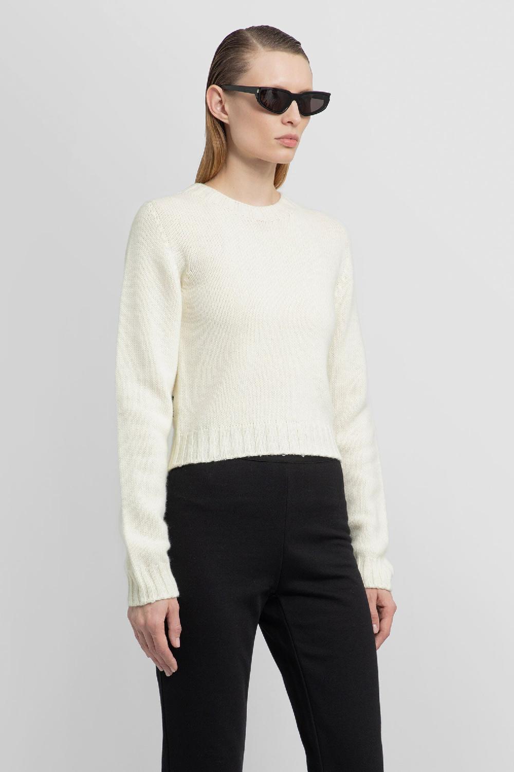 Antonioli PALM ANGELS WOMAN OFF-WHITE KNITWEAR