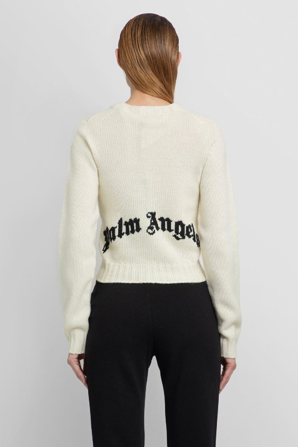 Antonioli PALM ANGELS WOMAN OFF-WHITE KNITWEAR