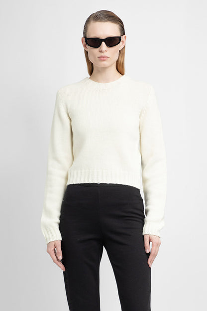 Antonioli PALM ANGELS WOMAN OFF-WHITE KNITWEAR