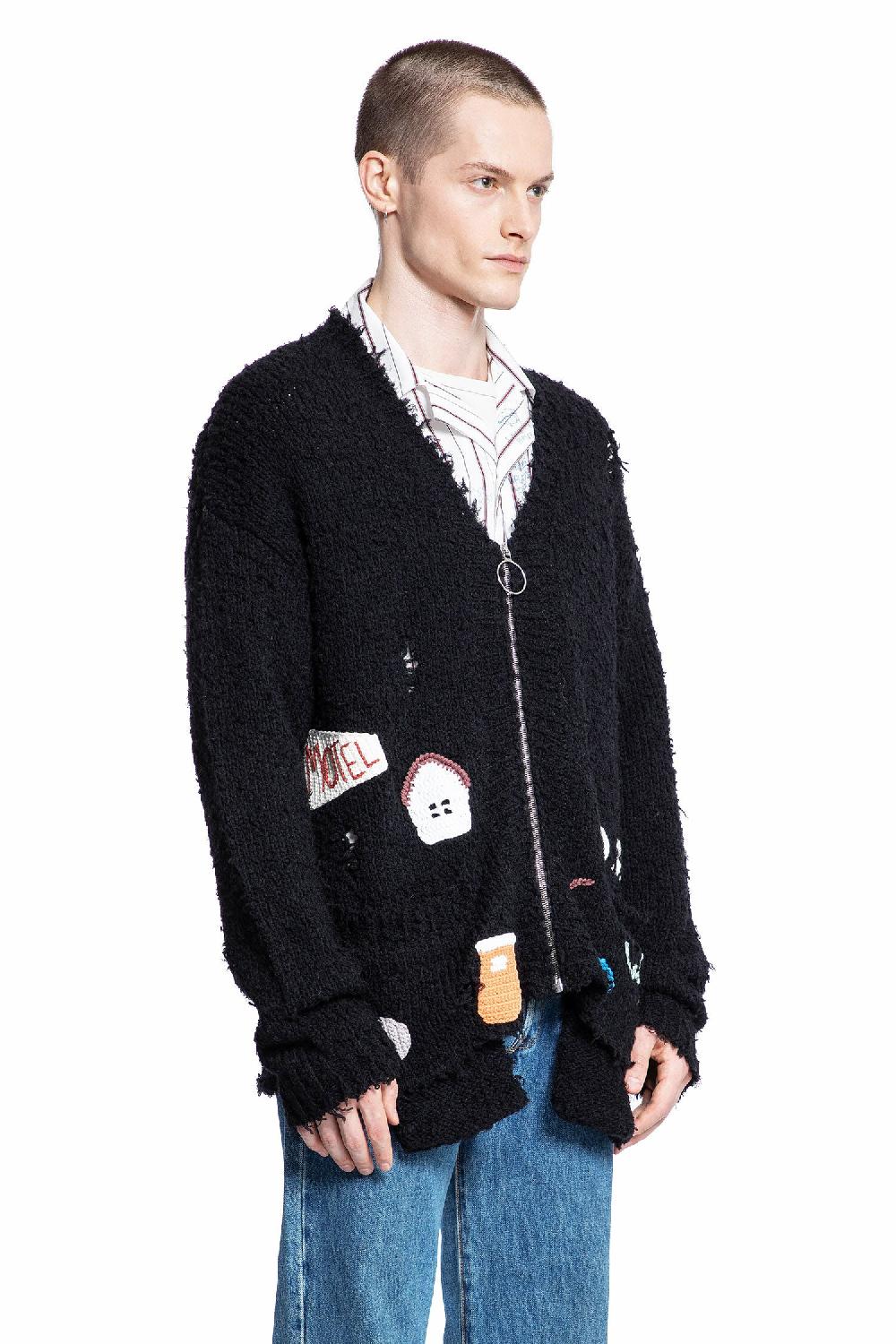 Antonioli PALY HOLLYWOOD MAN BLACK KNITWEAR