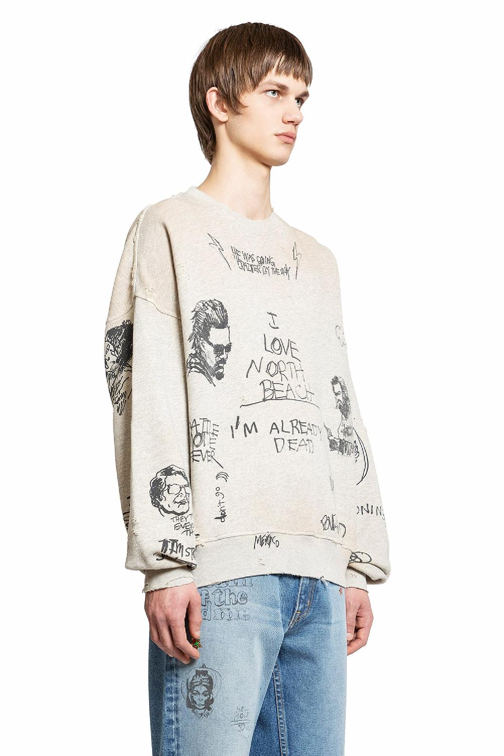 Antonioli PALY HOLLYWOOD MAN GREY SWEATSHIRTS