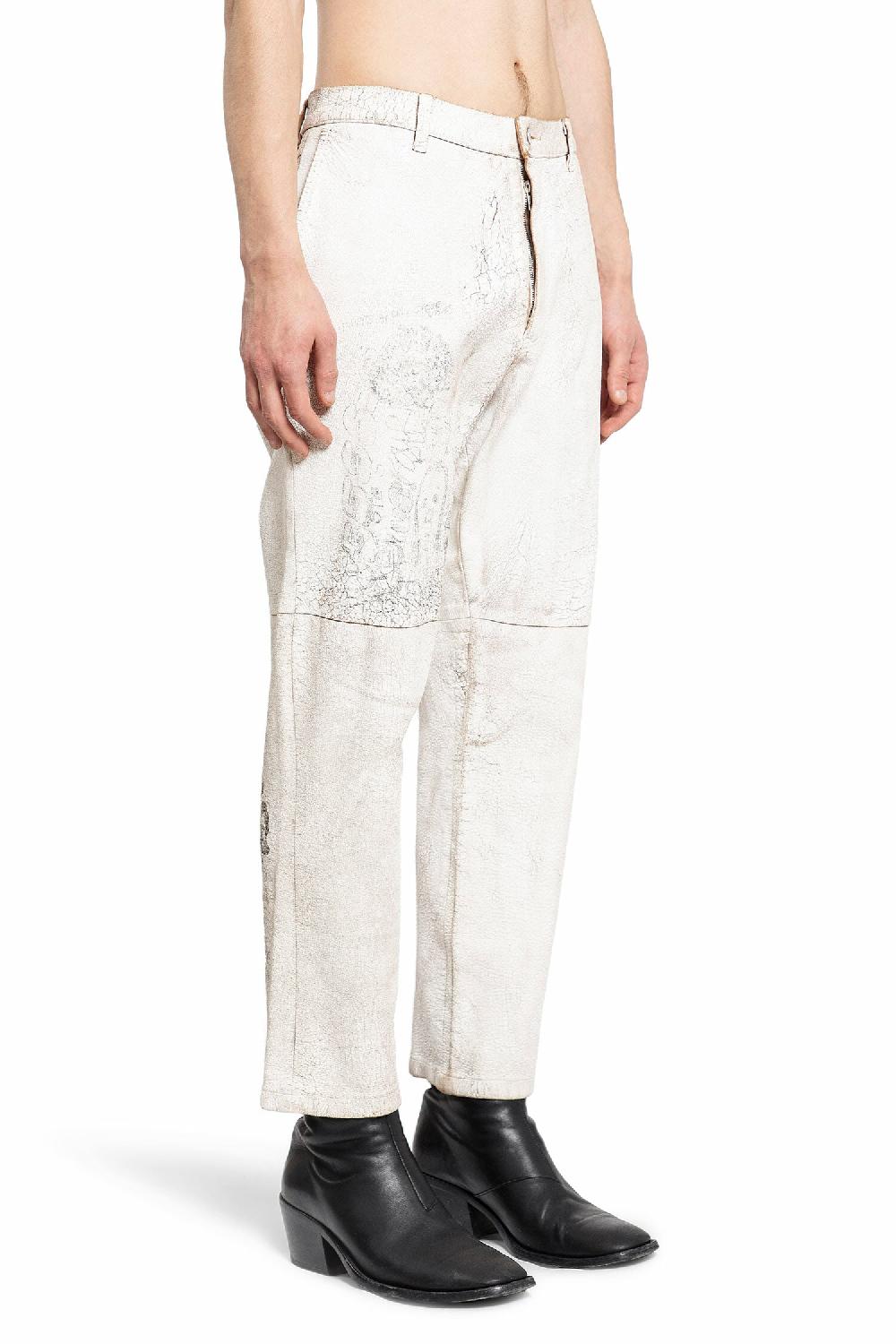 Antonioli PALY HOLLYWOOD MAN OFF-WHITE TROUSERS