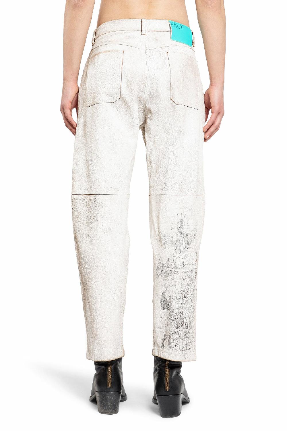 Antonioli PALY HOLLYWOOD MAN OFF-WHITE TROUSERS