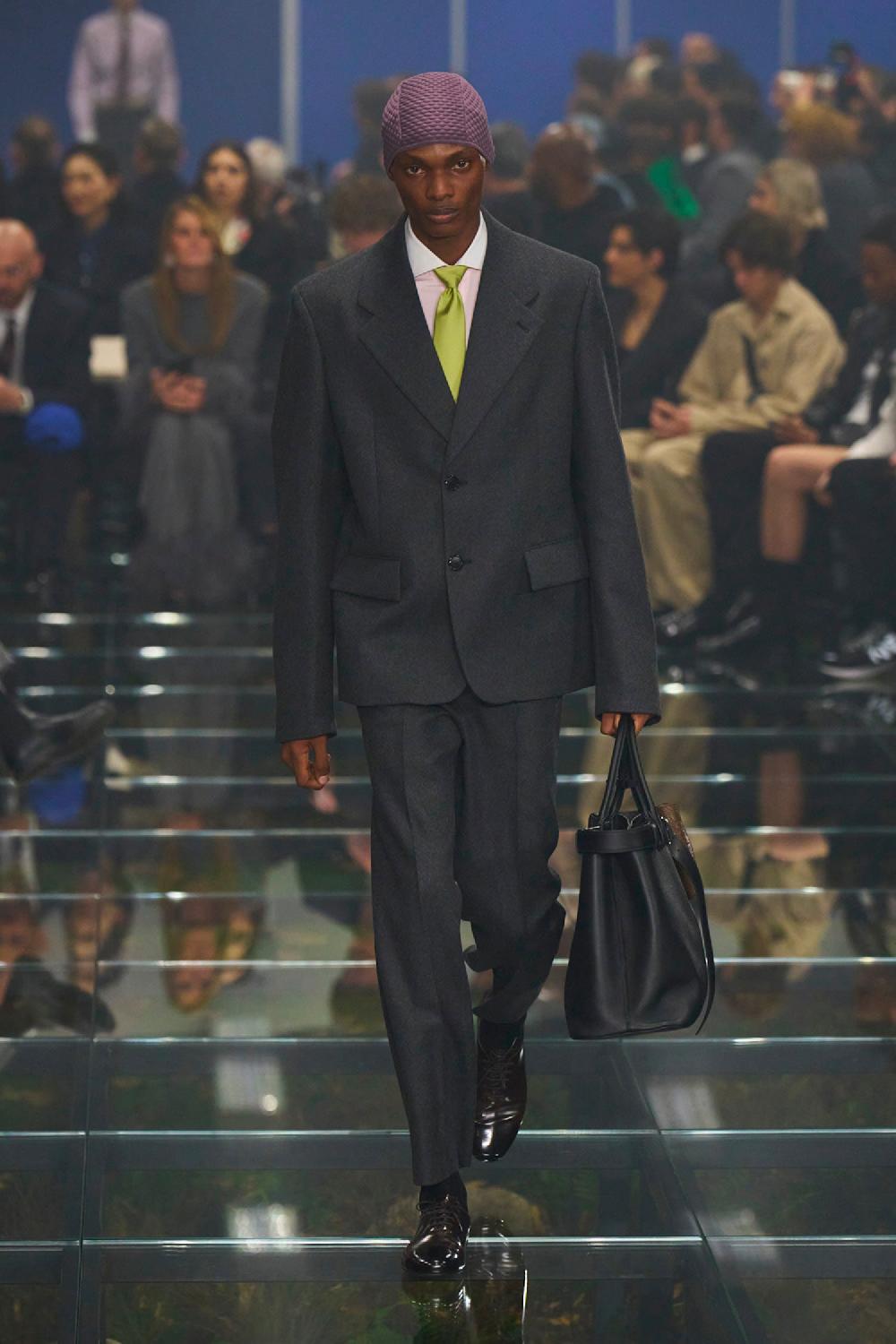Antonioli PRADA MAN GREY TROUSERS