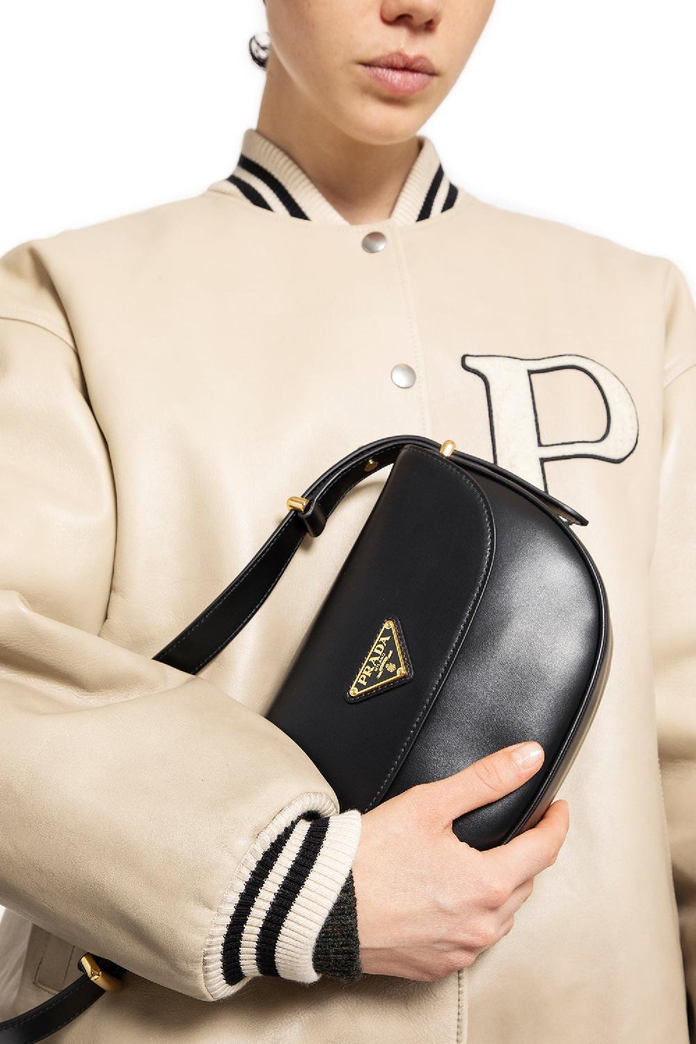 Antonioli PRADA WOMAN BLACK SHOULDER BAGS
