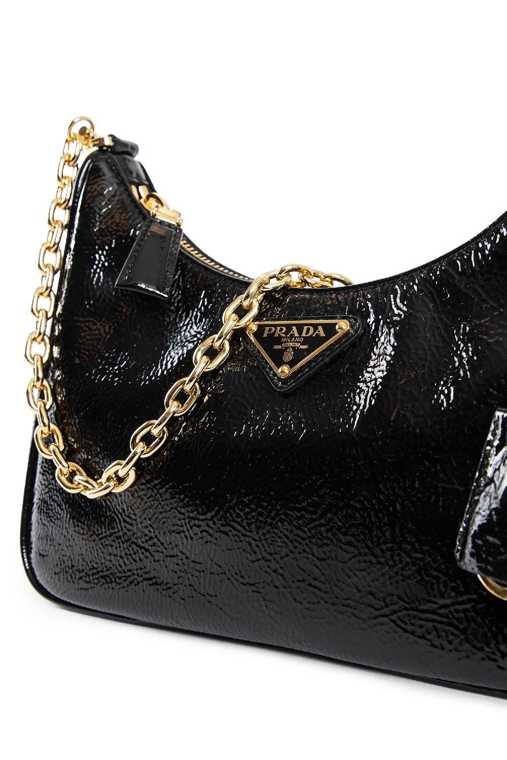 Antonioli PRADA WOMAN BLACK SHOULDER BAGS
