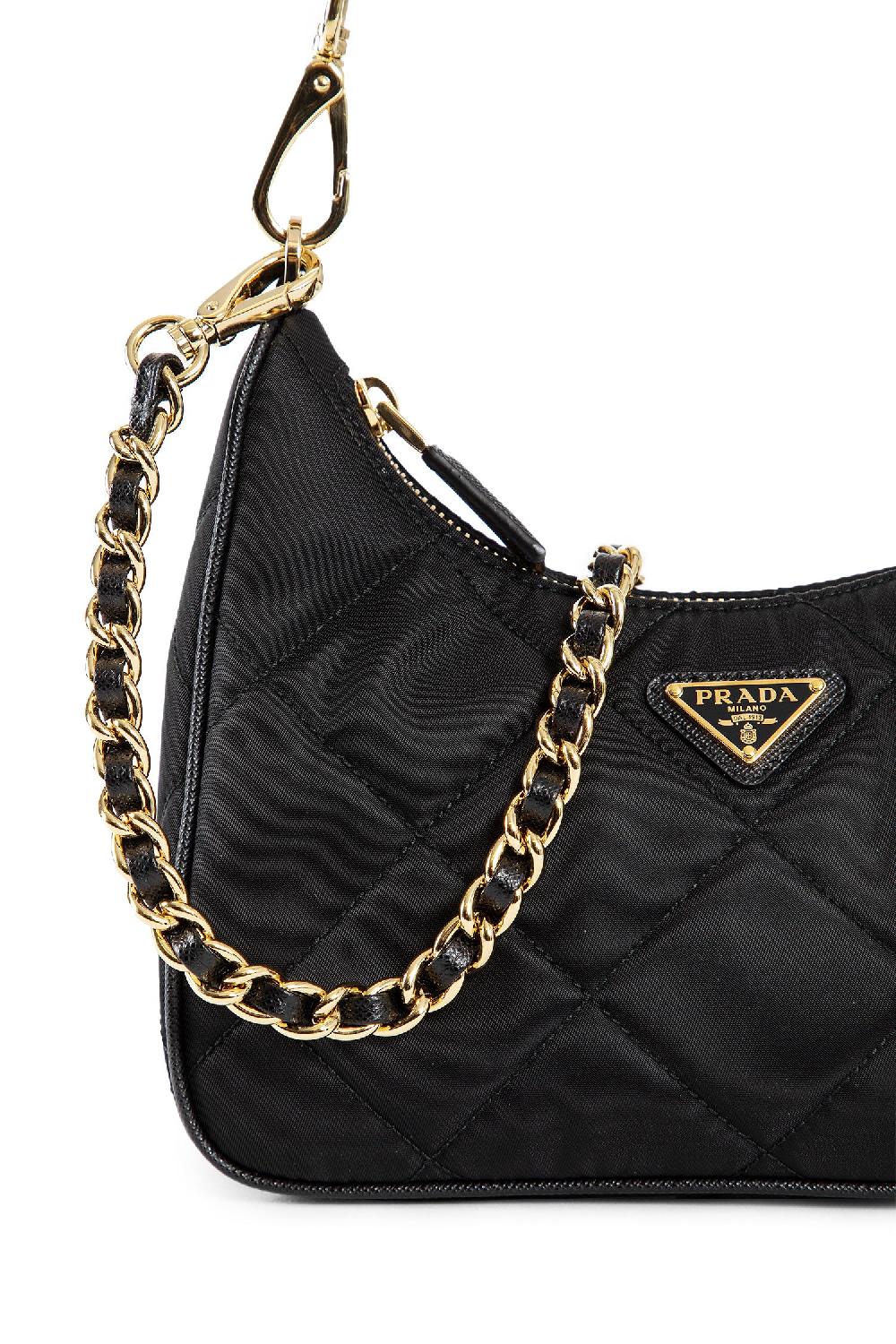 Antonioli PRADA WOMAN BLACK SHOULDER BAGS
