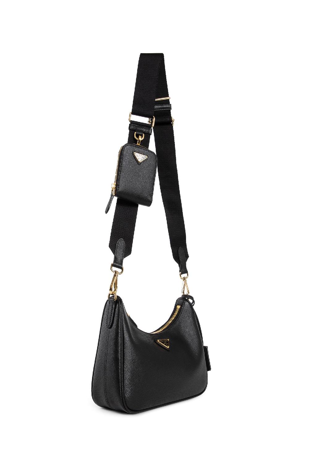 Antonioli PRADA WOMAN BLACK SHOULDER BAGS