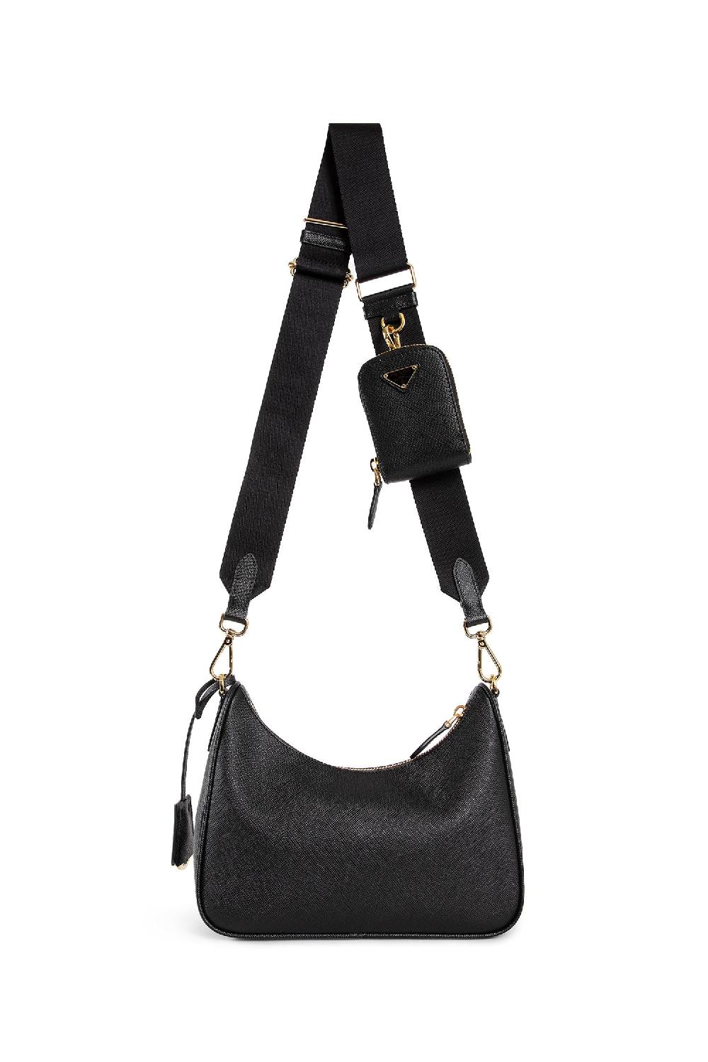 Antonioli PRADA WOMAN BLACK SHOULDER BAGS