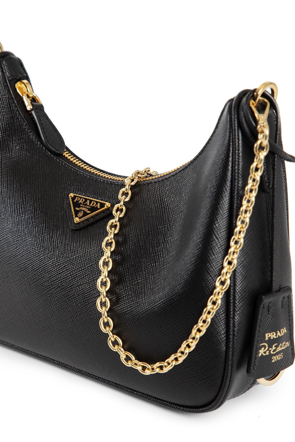 Antonioli PRADA WOMAN BLACK SHOULDER BAGS