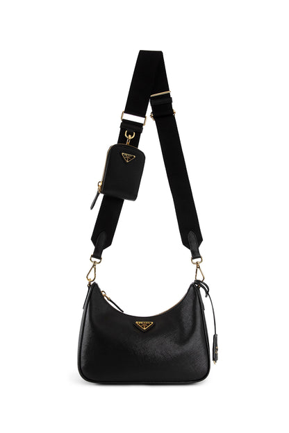 Antonioli PRADA WOMAN BLACK SHOULDER BAGS