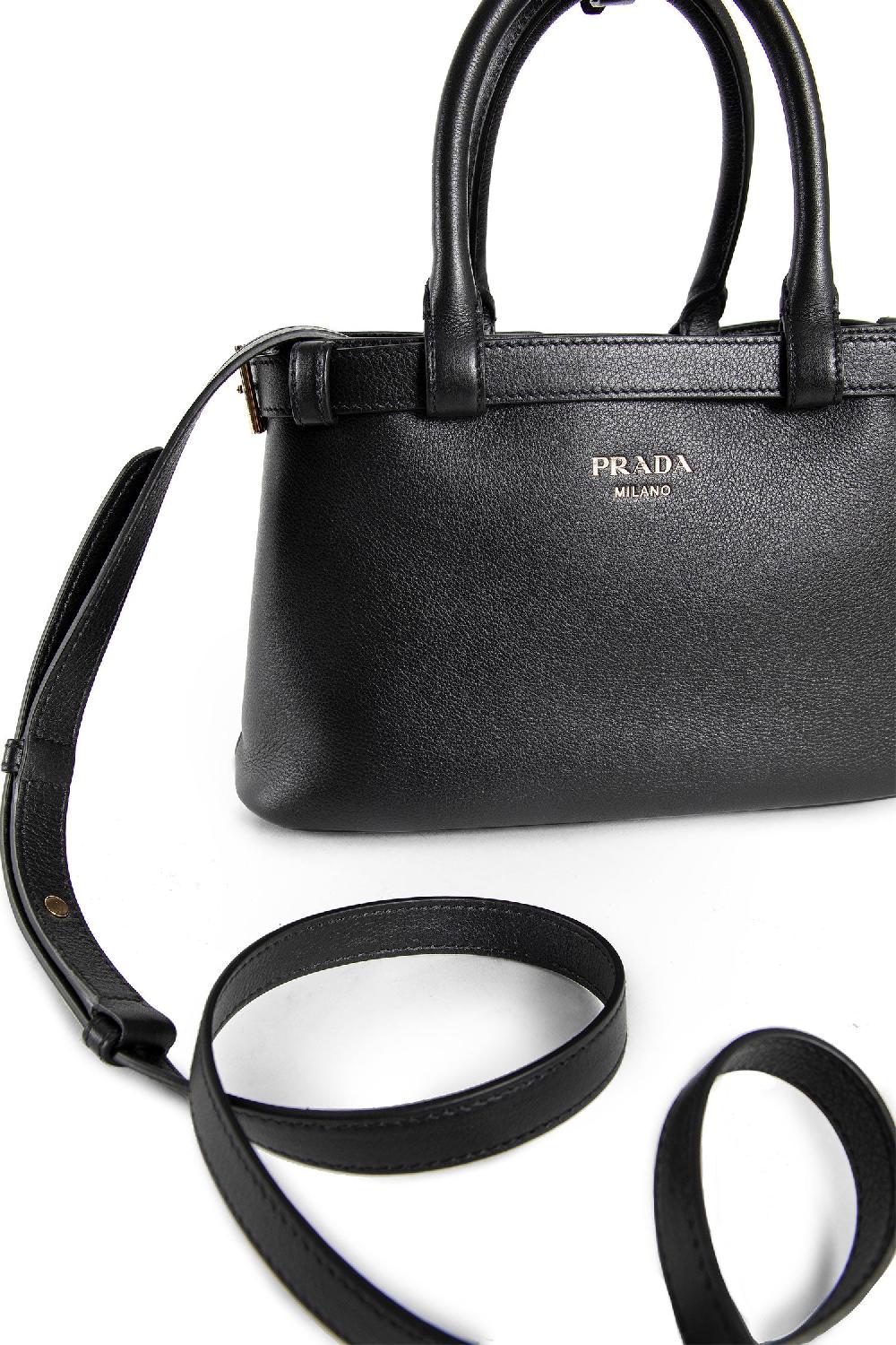 Antonioli PRADA WOMAN BLACK TOP HANDLE BAGS
