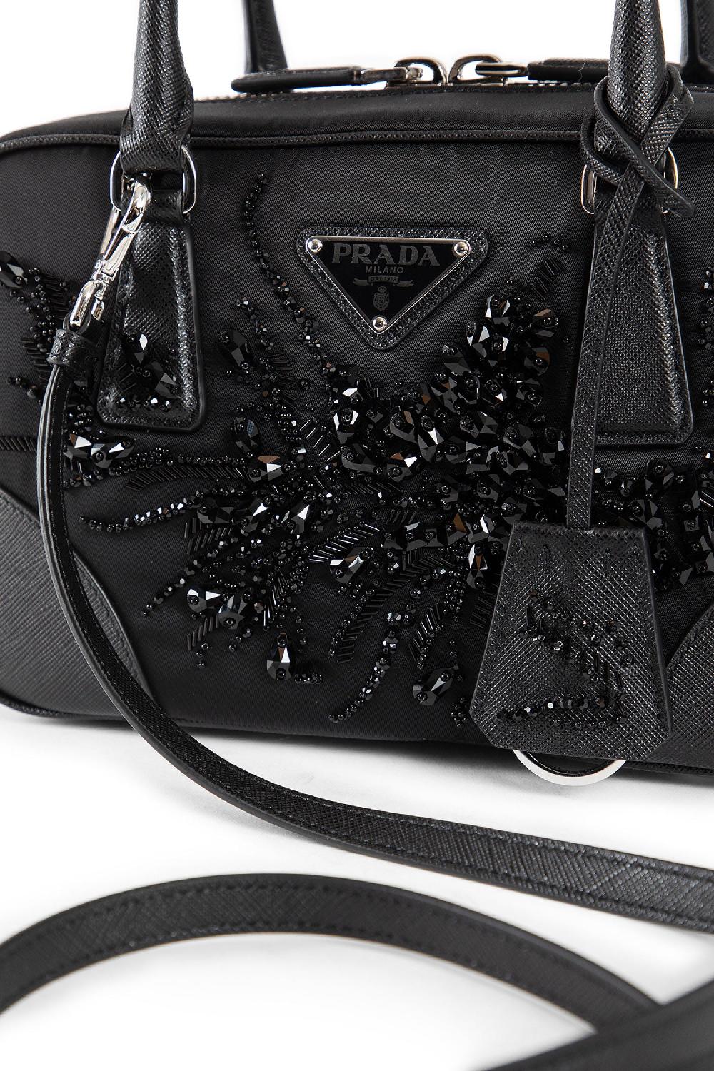 Antonioli PRADA WOMAN BLACK TOP HANDLE BAGS