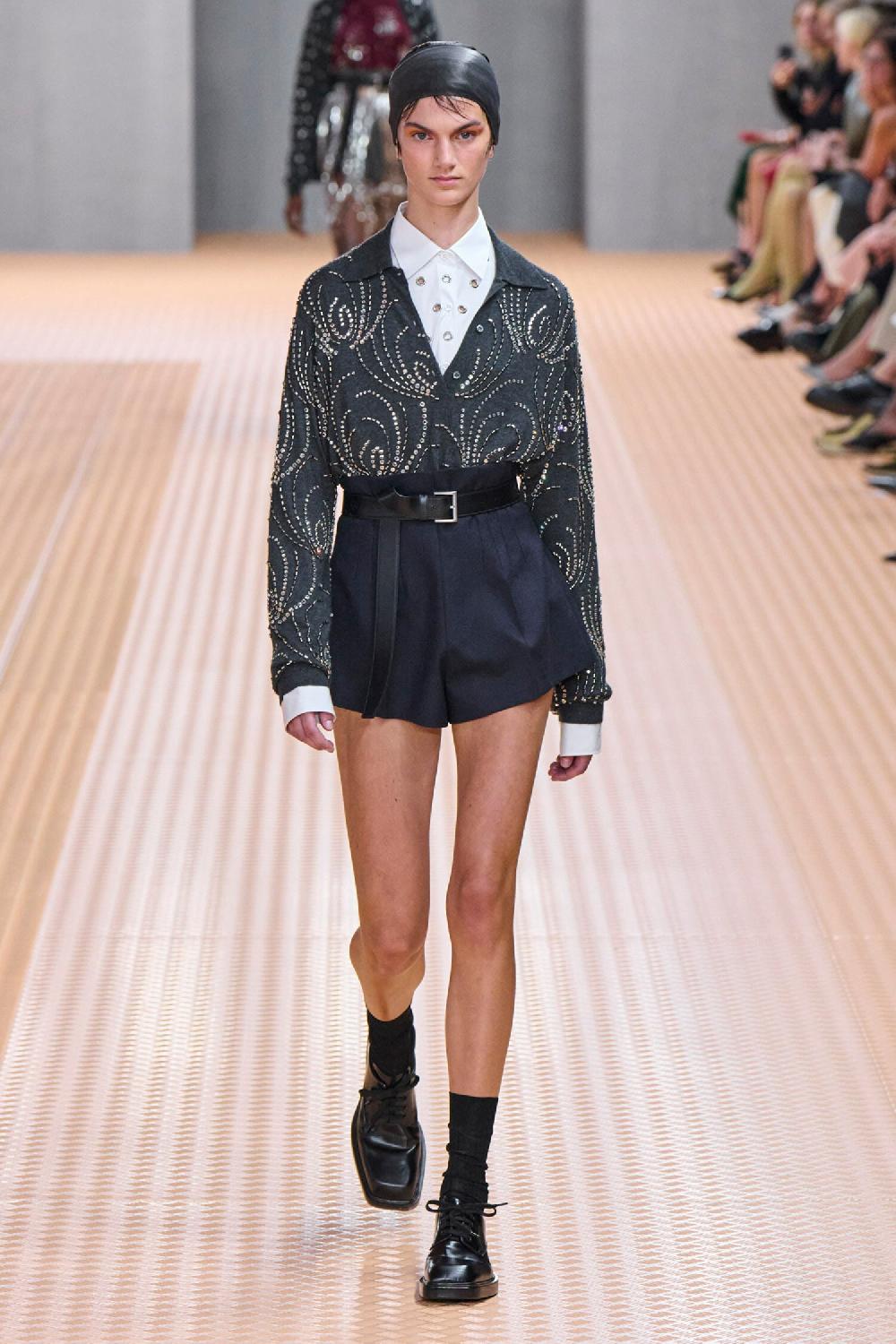 Antonioli PRADA WOMAN BLUE SHORTS