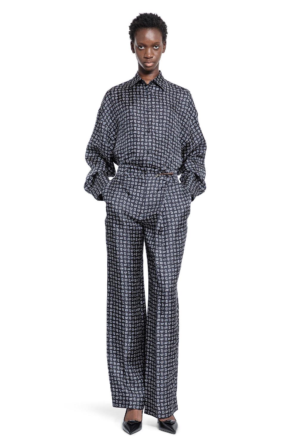 Antonioli PRADA WOMAN BLUE TROUSERS