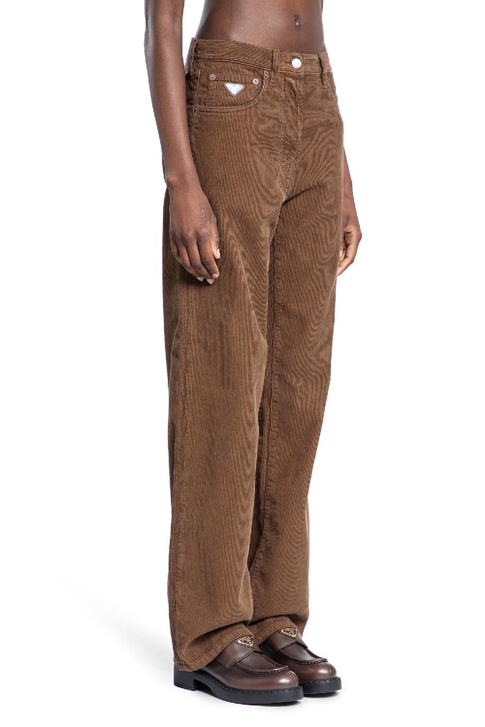 Antonioli PRADA WOMAN BROWN TROUSERS