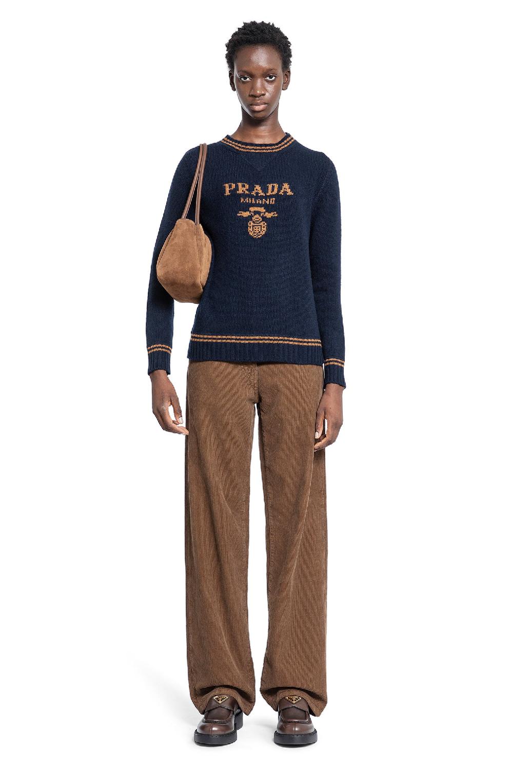 Antonioli PRADA WOMAN BROWN TROUSERS