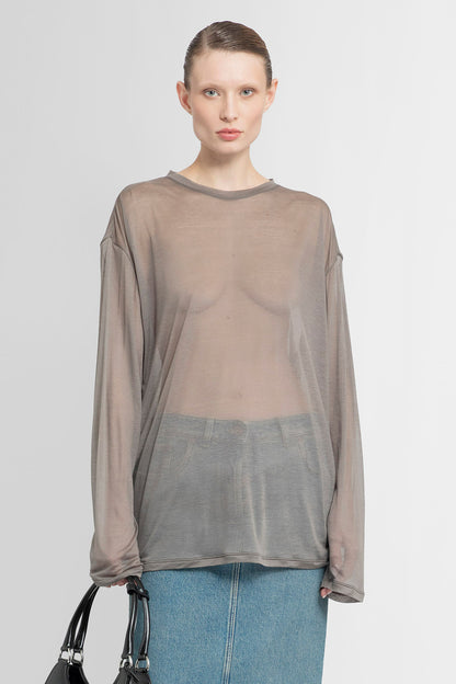 Antonioli PRADA WOMAN GREY T-SHIRTS & TANK TOPS