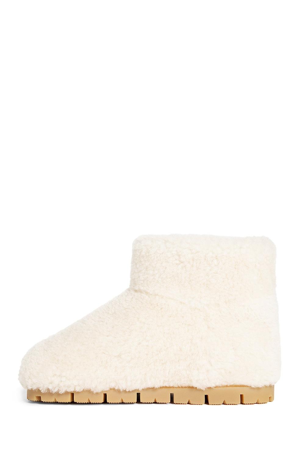 Antonioli PRADA WOMAN OFF-WHITE BOOTS