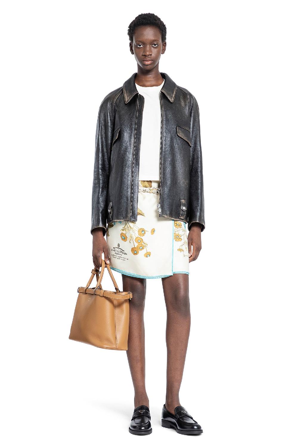 Antonioli PRADA WOMAN OFF-WHITE T-SHIRTS & TANK TOPS