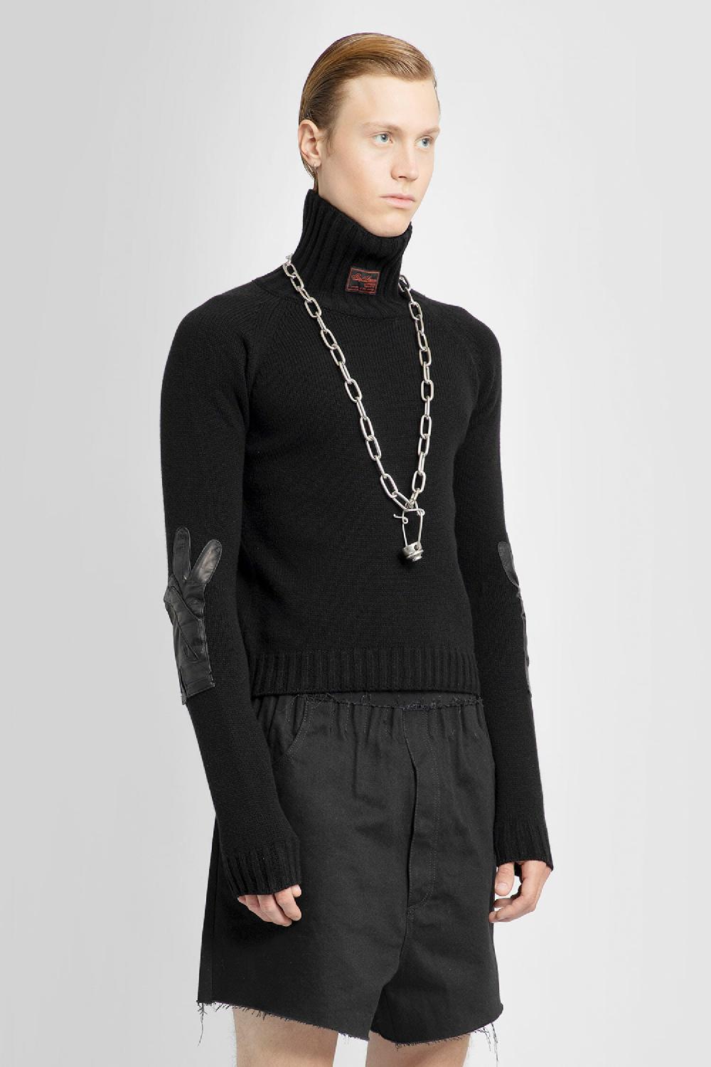 Antonioli RAF SIMONS MAN BLACK KNITWEAR