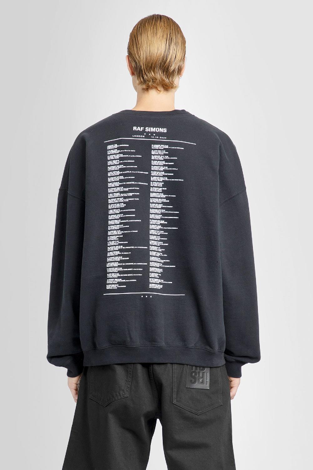 Antonioli RAF SIMONS MAN BLACK SWEATSHIRTS