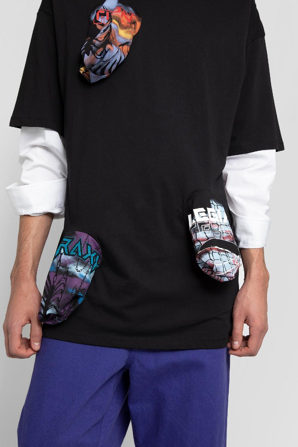 Antonioli RAF SIMONS MAN BLACK T-SHIRTS