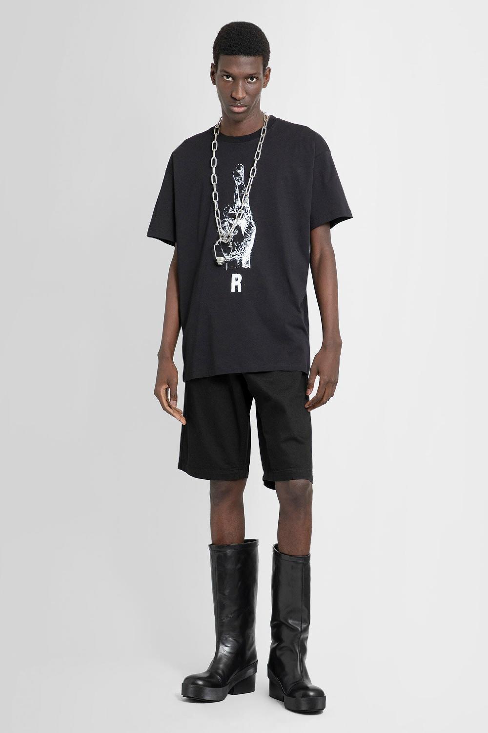 Antonioli RAF SIMONS MAN BLACK T-SHIRTS & TANK TOPS