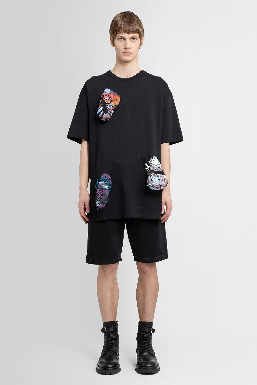 Antonioli RAF SIMONS MAN BLACK T-SHIRTS & TANK TOPS