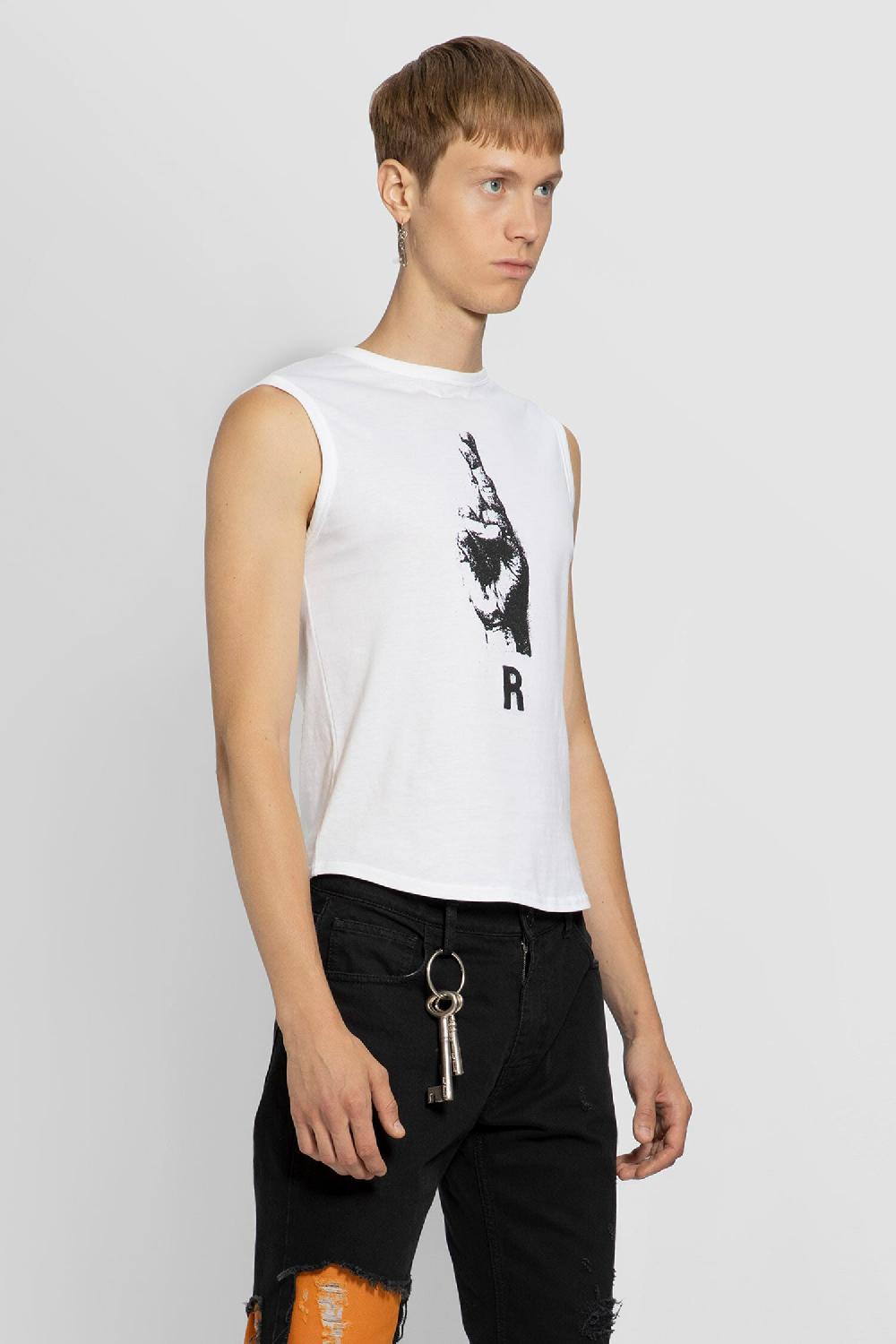 Antonioli RAF SIMONS MAN WHITE T-SHIRTS & TANK TOPS