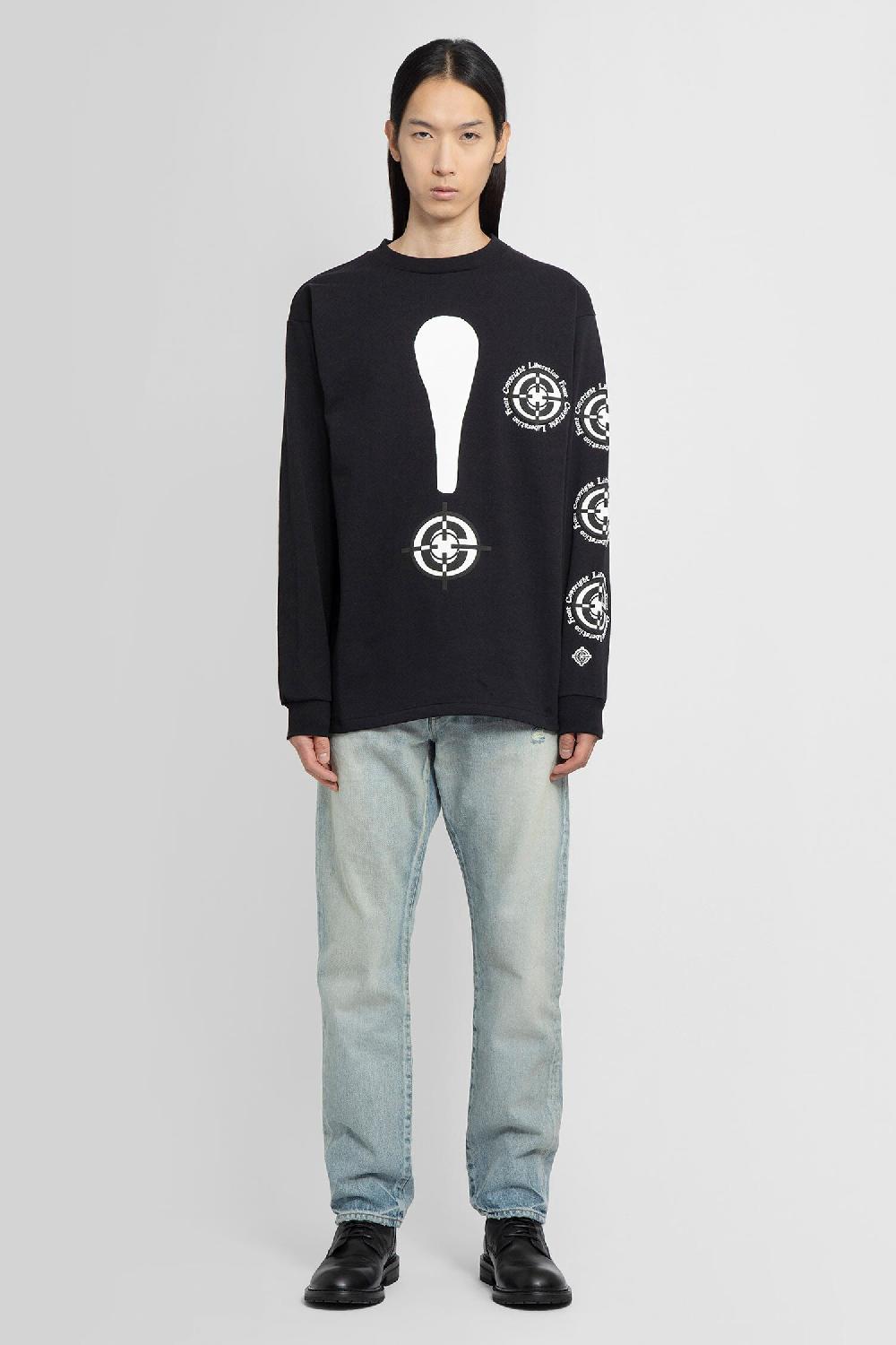 Antonioli READYMADE MAN BLACK T-SHIRTS & TANK TOPS