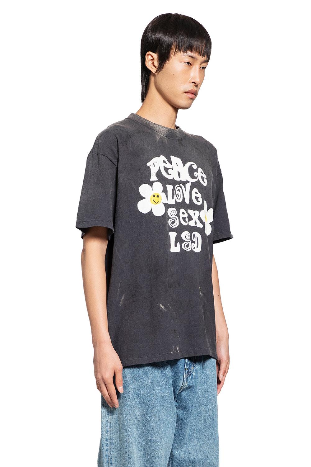 Antonioli READYMADE MAN BLACK T-SHIRTS & TANK TOPS