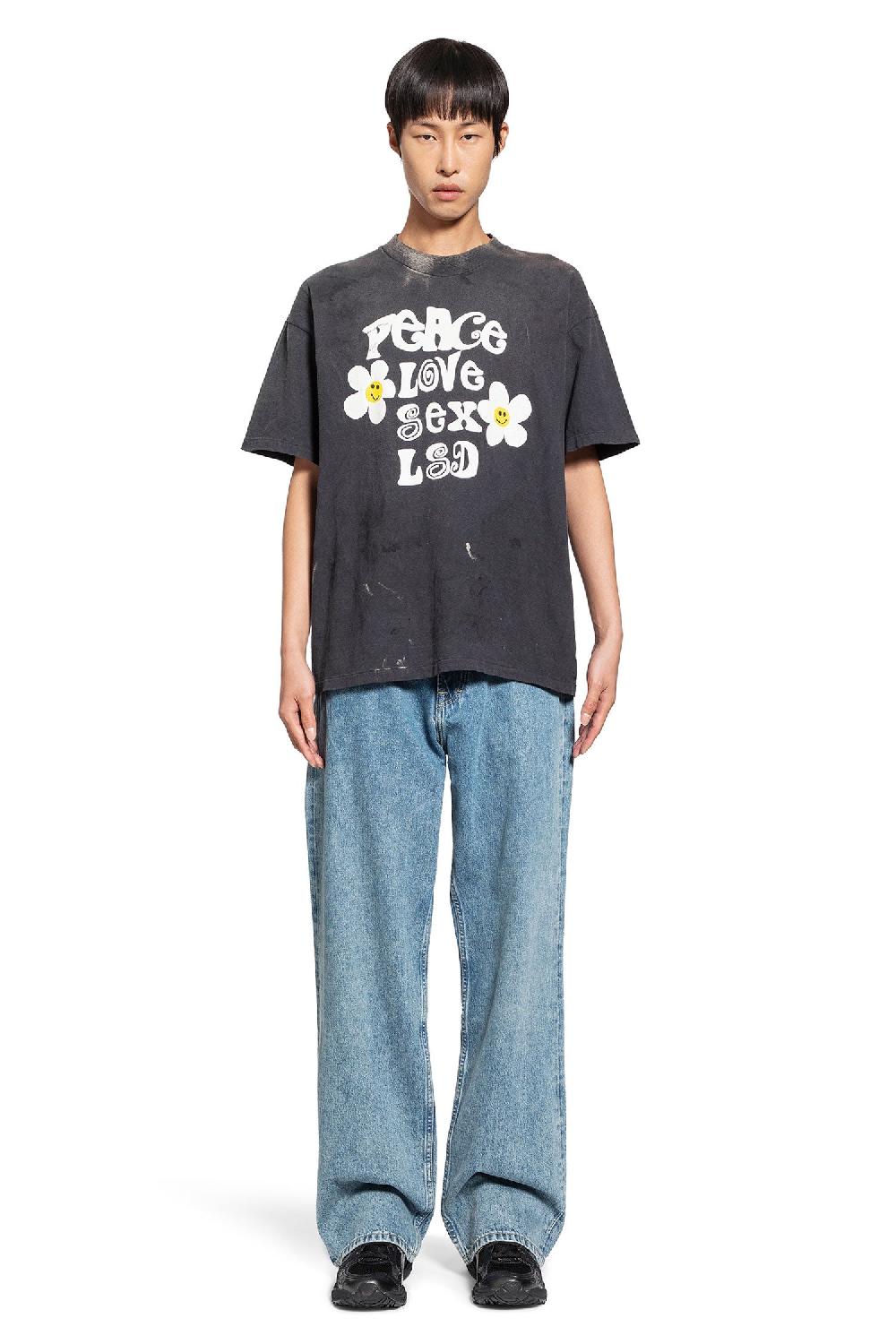 Antonioli READYMADE MAN BLACK T-SHIRTS & TANK TOPS