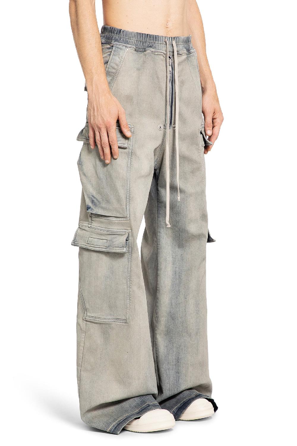 Antonioli RICK OWENS DRKSHDW MAN BLUE TROUSERS