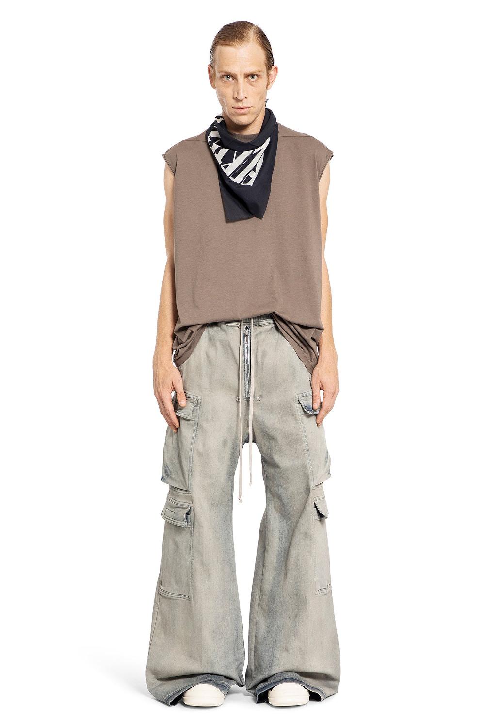 Antonioli RICK OWENS DRKSHDW MAN BLUE TROUSERS