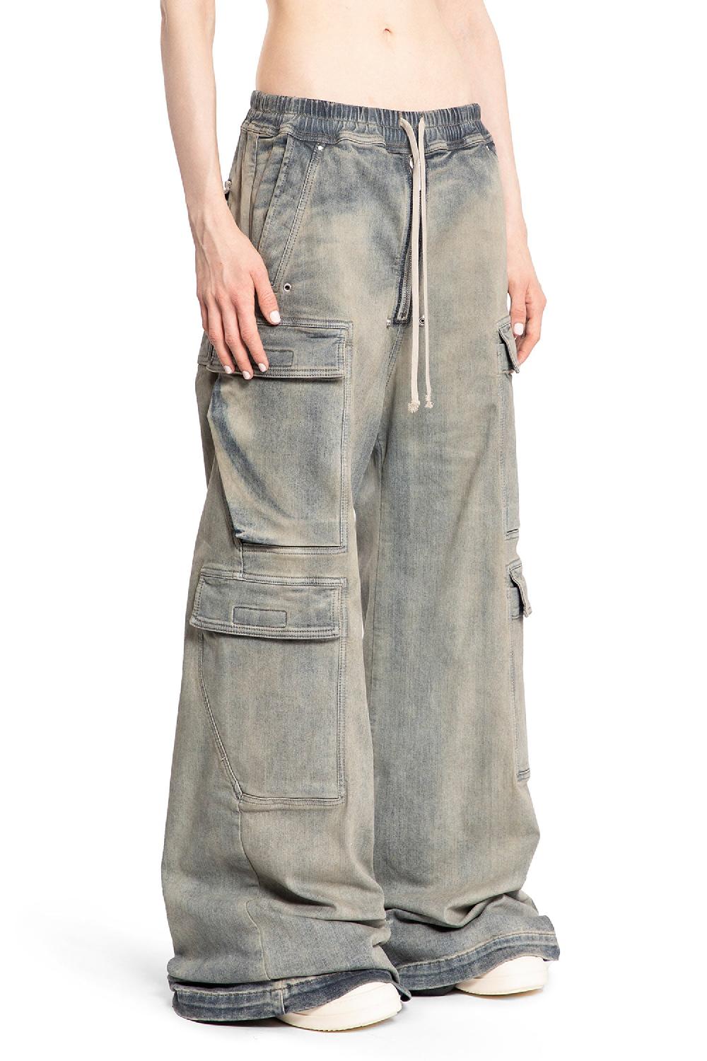 Antonioli RICK OWENS DRKSHDW WOMAN BLUE TROUSERS