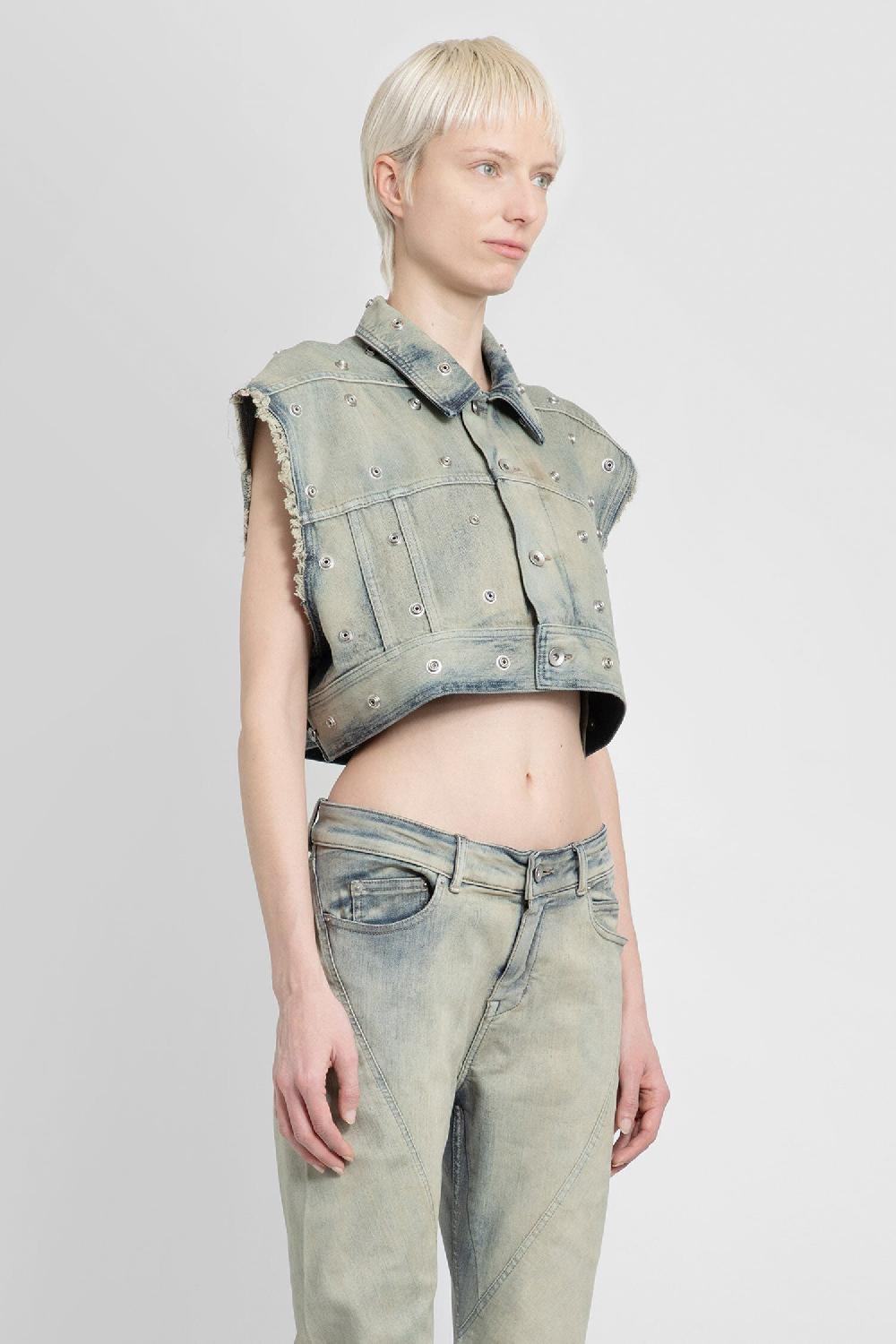 Antonioli RICK OWENS DRKSHDW WOMAN BLUE VESTS