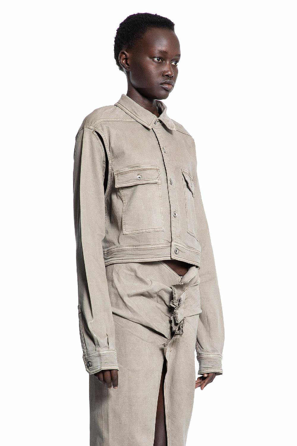 Antonioli RICK OWENS DRKSHDW WOMAN GREY JACKETS