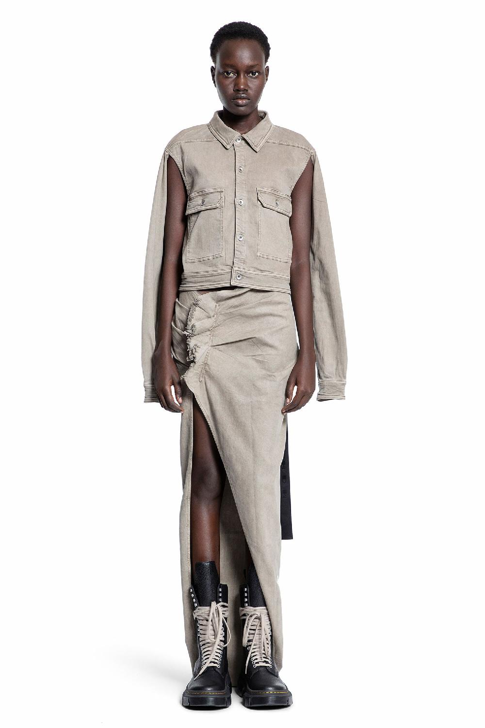Antonioli RICK OWENS DRKSHDW WOMAN GREY JACKETS