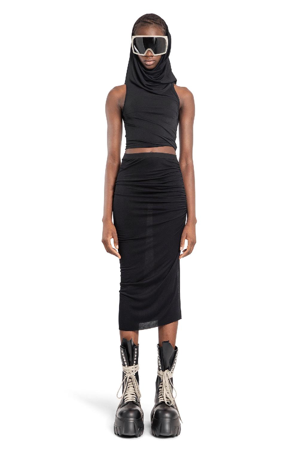 Antonioli RICK OWENS LILIES WOMAN BLACK SKIRTS